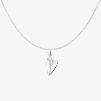 Fashionista Silver Sterling Silver Organic Heart Pendant P5656 N2326