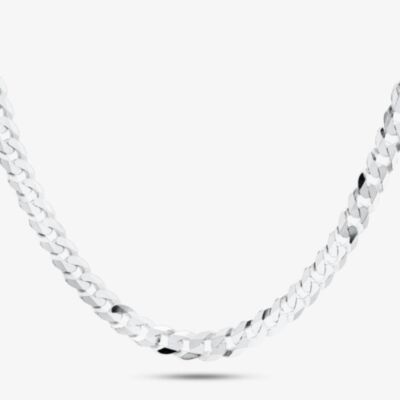 Silver Flat Curb Chain SUFC-680-AG
