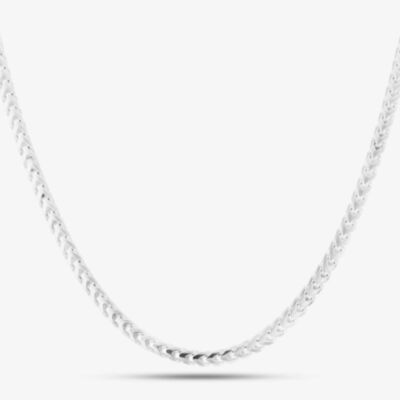 Sterling Silver 18 Inch Square Foxtail Chain SOFV-310-AG-18