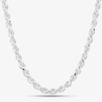Sterling Silver 20 Inch Thick Rope Chain SDCR-560-AG-20