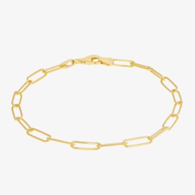 LUXE Silver Gold Plated Paperlink Chain Bracelet 8.26.0351