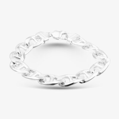 Sterling Silver Flat Rambo Chain Bracelet 8.26.0604
