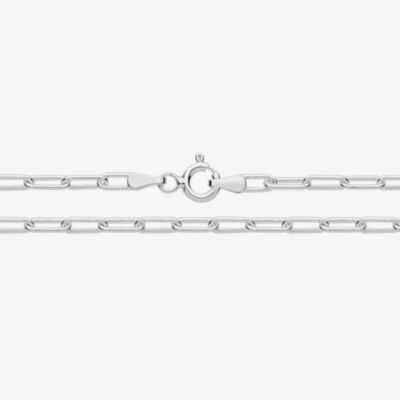 Silver Classic Sterling Silver 10 Inch Paper Clip Chain Bracelet G1372/10