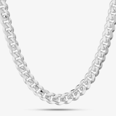 Gold Classic Silver 20 Inch Curb Chain SOCC-760-AG-20