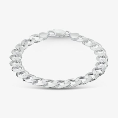 Sterling Silver 8.5 Inch Curb Chain Bracelet SGCB-960-AG-8.5
