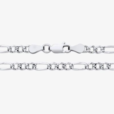 Fashionista Silver Sterling Silver 22 Inch Diamond Cut Figaro Chain S1057-22