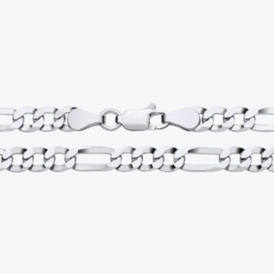 Fashionista Silver Sterling Silver 26 Inch Flat Figaro Chain S1050-26