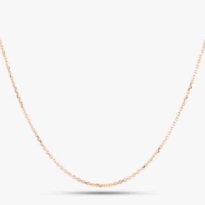 Rose Gold Plated 16 Inch Belcher Chain CA4DC040/0.40 RGP