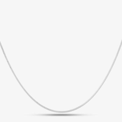 Sterling Silver 16 Inch Flat Curb Chain CU2DC035/0.40