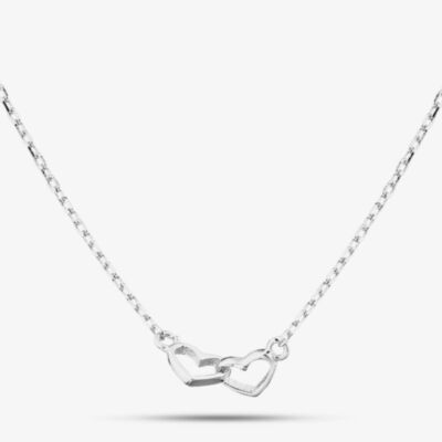 Fashionista Silver Silver Linked Open Heart Chain 16353