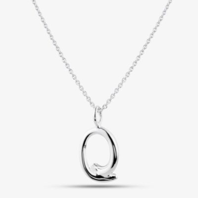Fashionista Silver Sterling Silver Cross Over Oval Pendant 016-35836/SP