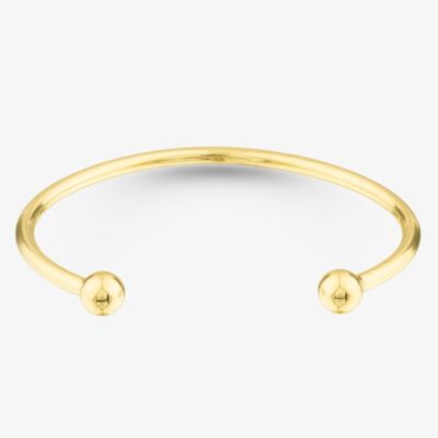 Childrens Gold Plated 40x50mm Torque Bangle S8023Y