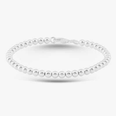 Sterling Silver 19cm Bead Bracelet 8.27.2062