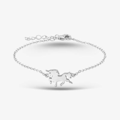 Sterling Silver Unicorn Bracelet BRG0125A