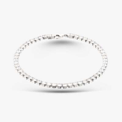 Silver Rhodium Cubic Zirconia Tennis Bracelet 8.29.1713