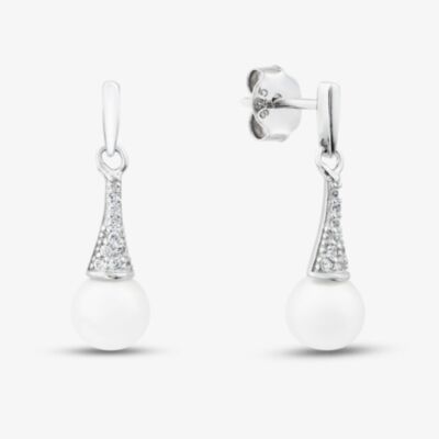 Sterling Silver Freshwater Pearl Drop Earrings EOW70247FW