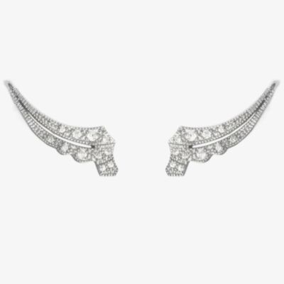 V Jewellery Apollo Cubic Zirconia Lobe Earrings 3088