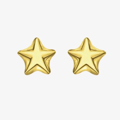 LUXE Silver Gold Plated Star Stud Earrings 8.55.5639