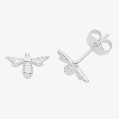 Sterling Silver Bee Stud Earrings G51248