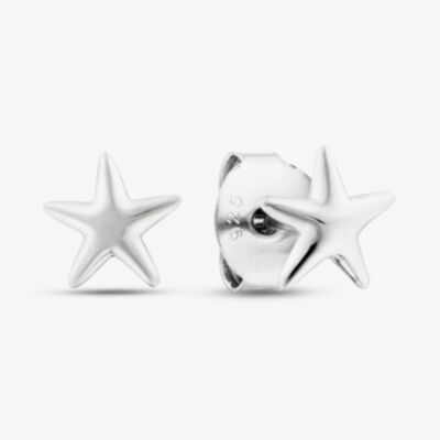 Fashionista Silver Sterling Silver Star Stud Earrings CEC3827XX0000R1
