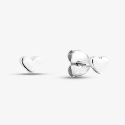 Fashionista Silver Sterling Silver Mini Heart Stud Earrings CEC3801XX0000R1