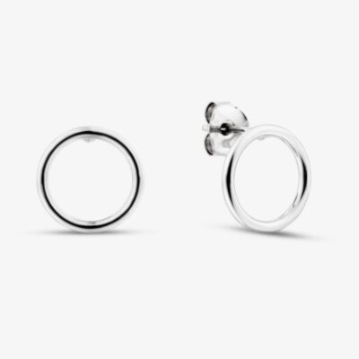 Fashionista Silver Sterling Silver Open Circle Stud Earrings TTE4521100000R1
