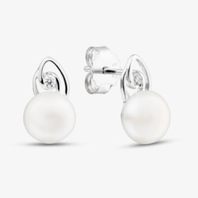 Fashionista Silver Sterling Silver Freshwater Pearl Stud Earrings AE25529Z-WFM/R