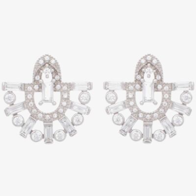 V Jewellery Runa Fan Stud Earrings 3225