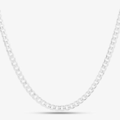 Sterling Silver Flat Curb Chain 61cm 8.13.6367