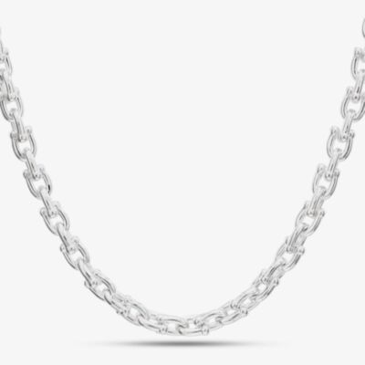 Argentium Silver 18 Inch Horseshoe Link Chain ARG-943034-18