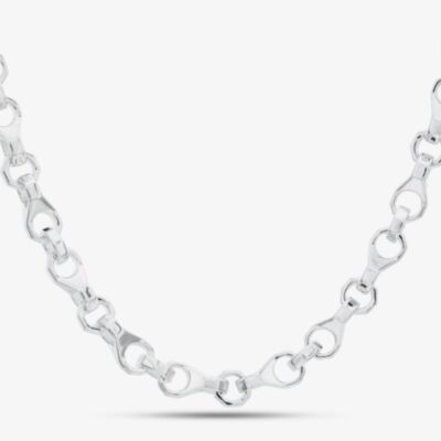 Argentium Silver 18 Inch Bolt Style Link Chain ARG-943023-18