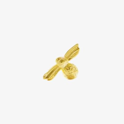 Amulette Gold Plated Teeny Tiny Bee Ring Charm CH-024 YGV