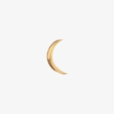 Amulette Gold Plated Moon Ring Charm CH-063/YGP