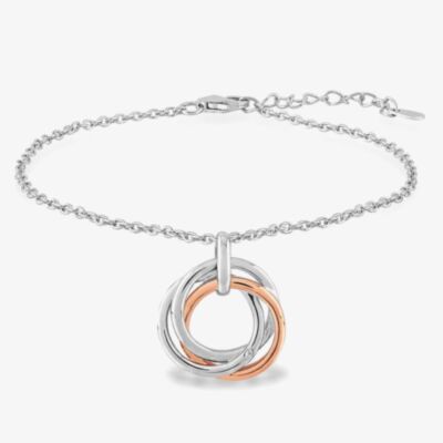 Rosa Lea Triple Intertwined Rings Bracelet BJ-BR365CRG0.5