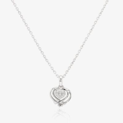 Rosa Lea Pave Wrapped Heart Pendant BJ-P3132C