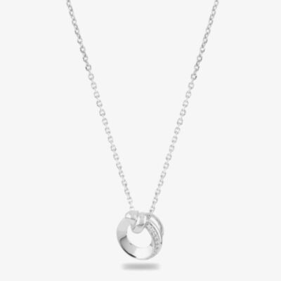 Rosa Lea Pave Knotted Loop Pendant BJ-P3188C
