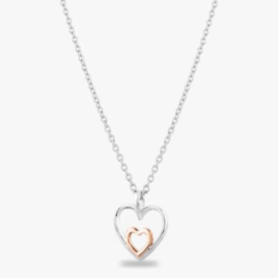 Rosa Lea Double Heart Necklace AM-2THB027706