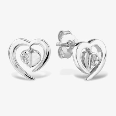 Rosa Lea Floating Heart Stud Earrings BJ-E3247C