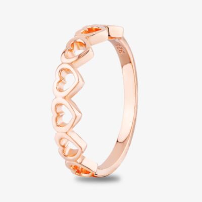 Rosa Lea Multiple Open Heart Ring AM-2THB025507