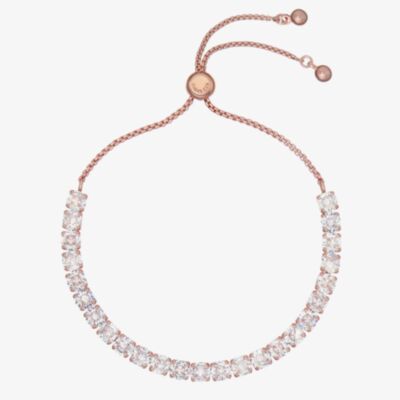 Ted Baker MELRAH Rose Gold Tone Icon Crystal Slider Bracelet TBJ2968-24-02