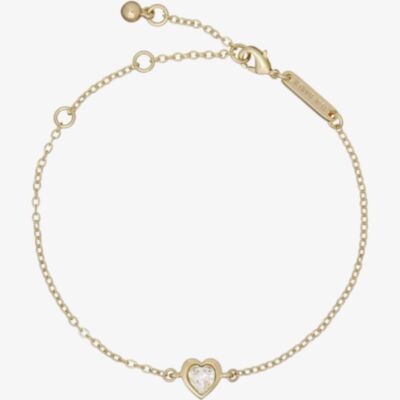 Ted Baker Hansa Gold Tone Crystal Heart Bracelet TBJ3178-02-02