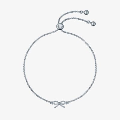 Ted Baker Bridget Silver Tone Mini Bow Sliding Bracelet TBJ4176-01-03