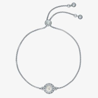Ted Baker Soleta Solitaire Sparkle Silver Tone & Crystal Adjustable Bracelet TBJ3699-01-02