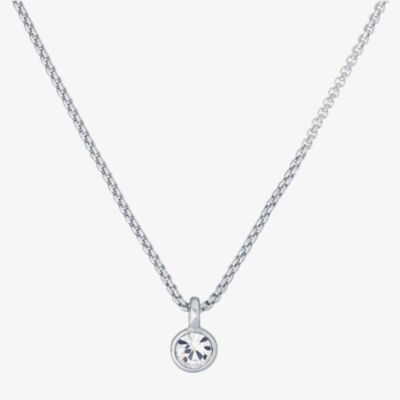 Ted Baker SININAA Silver Tone Mini Crystal Pendant TBJ3034-01-02