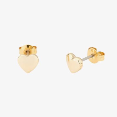 Ted Baker Harly Gold Finish Tiny Heart Stud Earrings TBJ872-02-03