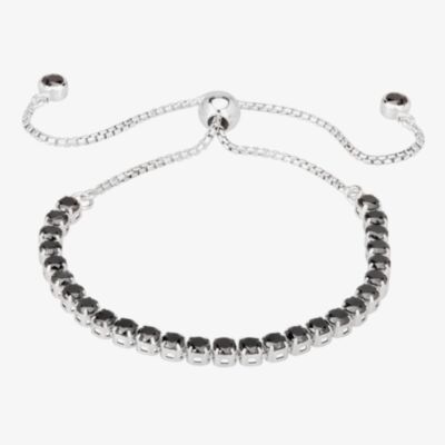Isabella Verona Sterling Silver Black Enamel Toggle Bracelet SBBCCRI17XXXB0-S