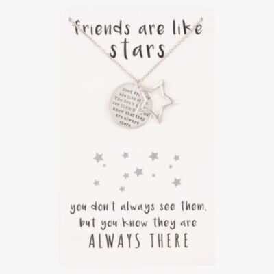 Sentiments Good Friends Engraved Disc Pendant 18382