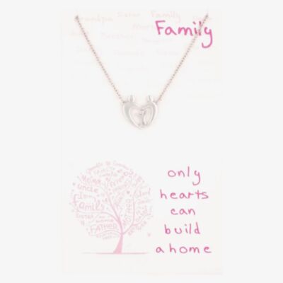 Sentiments Family Love Heart Necklace 16599