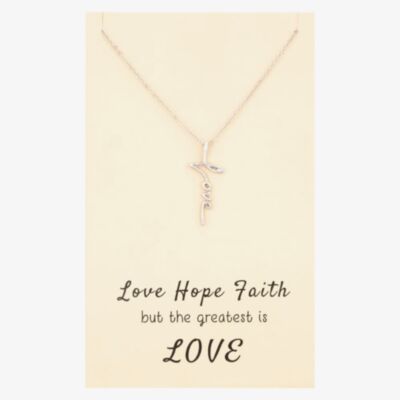 Sentiments The Greatest is Love Pendant 18139S
