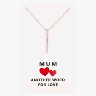 Sentiments Mum Bar Pendant 18504